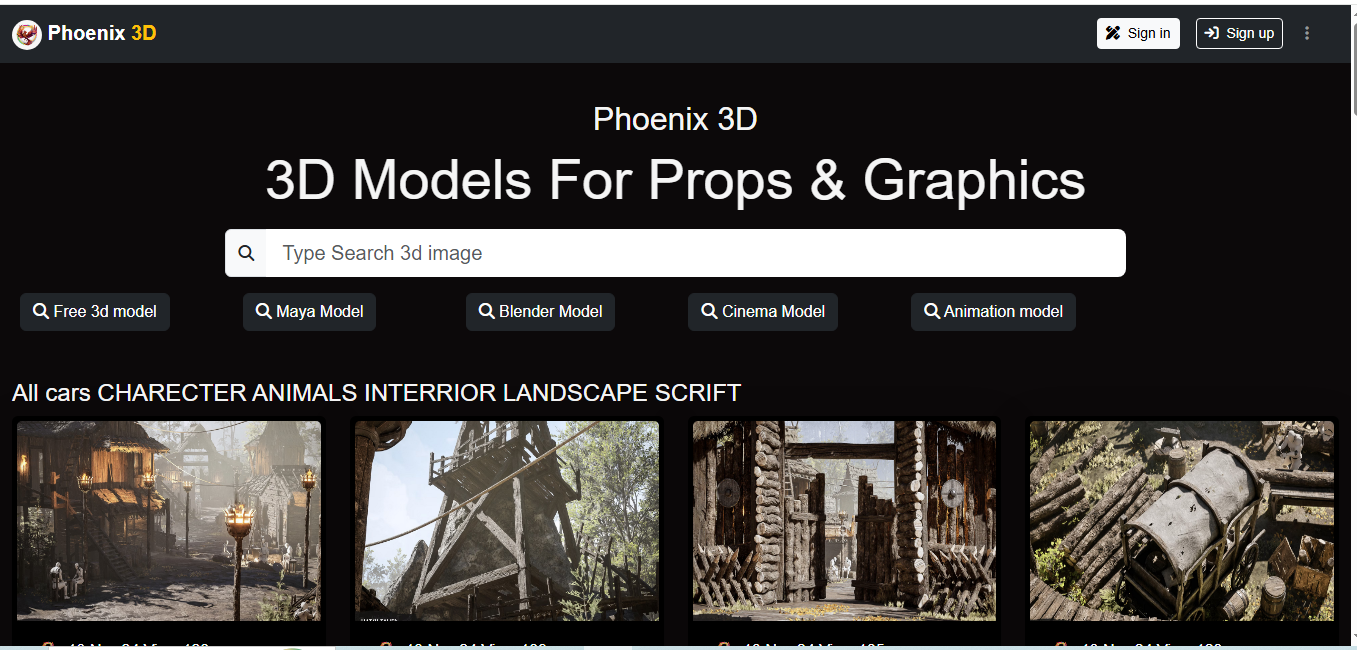 3D Models For Props & Graphics